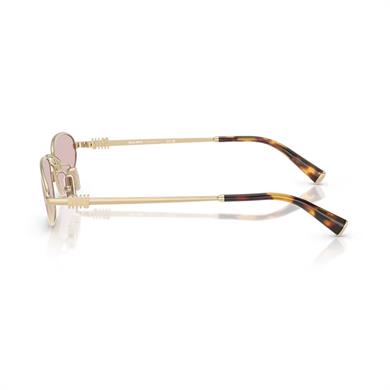 MIU MIU A52S ZVN40I 52 Kadın Geometrik Gold Metal Güneş Gözlüğü