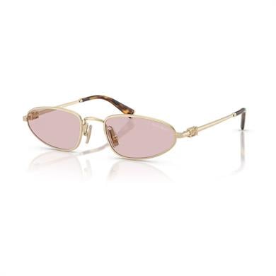 MIU MIU A52S ZVN40I 52 Kadın Geometrik Gold Metal Güneş Gözlüğü