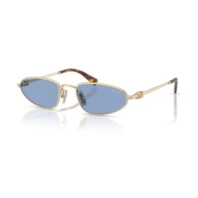 MIU MIU A52S ZVN60O 52 Kadın Geometrik Gold Metal Güneş Gözlüğü
