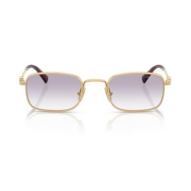 MIU MIU A53S 5AK04O 49 Kadın Kare Gold Metal Güneş Gözlüğü