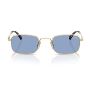 MIU MIU A53S ZVN60O 49 Kadın Kare Gold Metal Güneş Gözlüğü