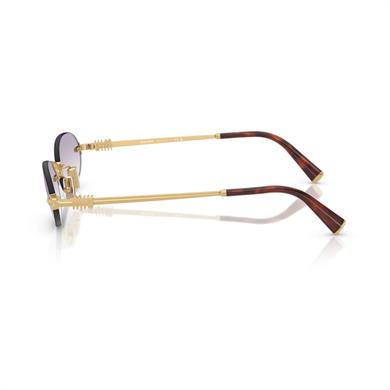 MIU MIU A54S 5AK04O 51 Kadın Oval Gold Metal Güneş Gözlüğü