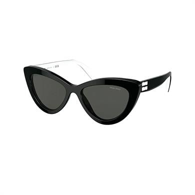 Miu Miu 04YS 10G5S0 54 Kadın Cat Eye Siyah Kemik Güneş Gözlüğü