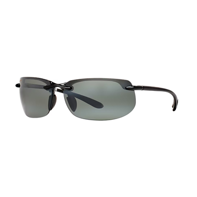 Maui Jim MJ 0412S 00102 70 Erkek Polarize Yastık Siyah Kemik Güneş Gözlüğü