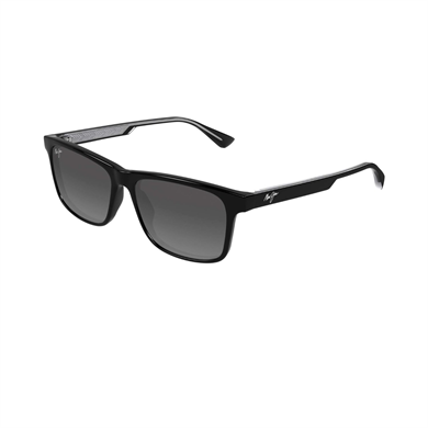 Maui Jim MJ 0587S 00102 55 Erkek Polarize Kare Siyah Kemik Güneş Gözlüğü