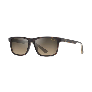 Maui Jim MJ 0587S 00210 55 Erkek Polarize Degrade Kare Kırçıllı Kahverengi Kemik Güneş Gözlüğü