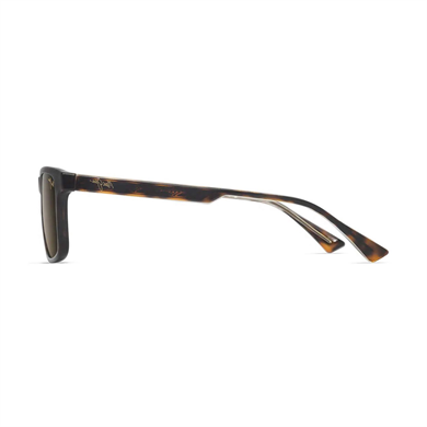 Maui Jim MJ 0587S 00210 55 Erkek Polarize Degrade Kare Kırçıllı Kahverengi Kemik Güneş Gözlüğü