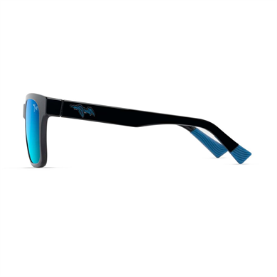 Maui Jim MJ 0631S 00102 56 Erkek Polarize Kare Aynalı Siyah Kemik Güneş Gözlüğü