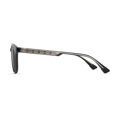 Maui Jim MJ 0636S 00114 50 Unisex Polarize Degrade Siyah Oval Kemik Güneş Gözlüğü