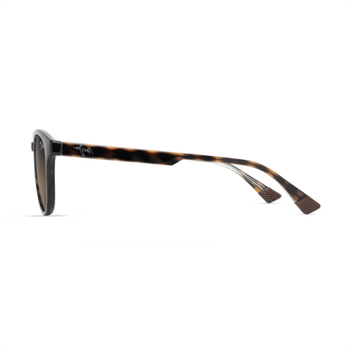 Maui Jim MJ 0636S 00210 50 Unisex Polarize Degrade Oval Kırçıllı Kahverengi Kemik Güneş Gözlüğü