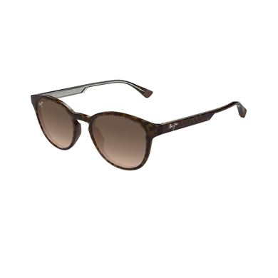 Maui Jim MJ 0636S 00210 50 Unisex Polarize Degrade Oval Kırçıllı Kahverengi Kemik Güneş Gözlüğü