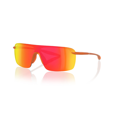 Maui Jim MJ 0680S 00429 99 Unisex Polarize Geometrik Aynalı Outdoor Turuncu Kemik Güneş Gözlüğü