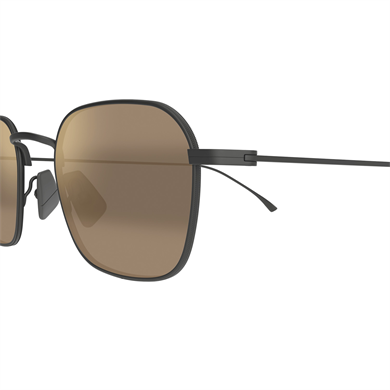 Maui Jim MJ 0690S 00217 48 Unisex Polarize Kare Aynalı Siyah Metal Güneş Gözlüğü