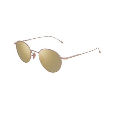 Maui Jim MJ 0691S 00301 48 Unisex Oval Polarize Aynalı Gold Metal Güneş Gözlüğü