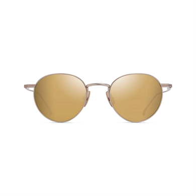 Maui Jim MJ 0691S 00301 48 Unisex Oval Polarize Aynalı Gold Metal Güneş Gözlüğü