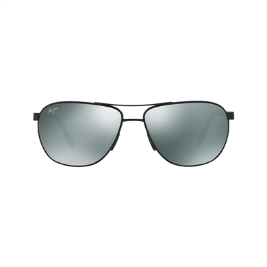 Maui Jim MJ 0728S 0012M 61 Erkek Polarize Geometrik Aynalı Siyah Metal Güneş Gözlüğü