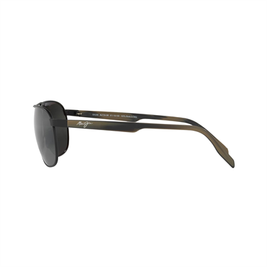 Maui Jim MJ 0728S 0012M 61 Erkek Polarize Geometrik Aynalı Siyah Metal Güneş Gözlüğü