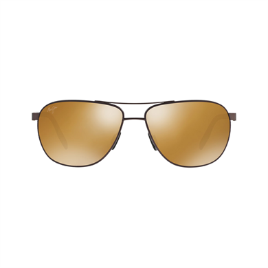 Maui Jim MJ 0728S 00201M 61 Erkek Polarize Geometrik Aynalı Kahverengi Metal Güneş Gözlüğü