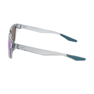 NIKE Explore Sway IO0102X 012 53 Unisex Kare Şeffaf Gri Aynalı Kemik Güneş Gözlüğü