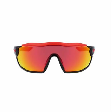 NİKE Show X Rush M DZ7370 010 58 Outdoor Aynalı Geometrik Parlak Siyah Güneş Gözlüğü