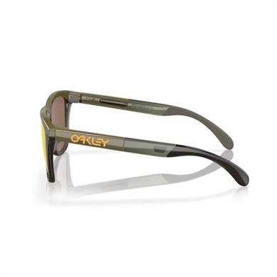 Oakley 0OO9284 928408 55 Frogskins range Erkek Yuvarlak Yeşil Kemik Güneş Gözlüğü