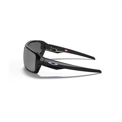 Oakley 9380 938008 66 Double Edge Outdoor Polarize Aynalı Erkek Dikdörtgen Parlak Siyah Güneş Gözlüğü 