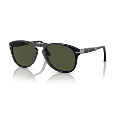 Persol PO 0714 9531 54 Erkek Pilot Siyah Katlanabilir Kemik Güneş Gözlüğü