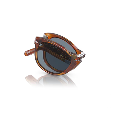 Persol PO 0714SM 9656 54 Erkek Pilot Kırçıllı Kahverengi Katlanabilir Kemik Güneş Gözlüğü