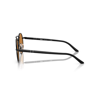 Persol PO 1019S 107853 53 Unisex Yuvarlak Siyah Metal Güneş Gözlüğü