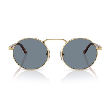Persol PO 1019S 113256 53 Unisex Yuvarlak Gold Metal Güneş Gözlüğü