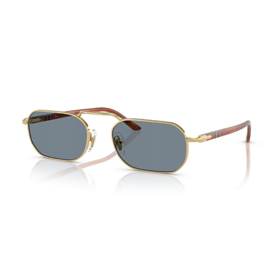Persol PO 1020S 113256 57 Unisex Dikdörtgen Gold Metal Güneş Gözlüğü