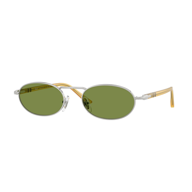 Persol PO 1023S 5184E 55 Unisex Oval Gümüş Metal Güneş Gözlüğü