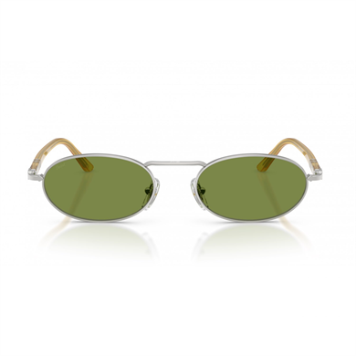 Persol PO 1023S 5184E 55 Unisex Oval Gümüş Metal Güneş Gözlüğü