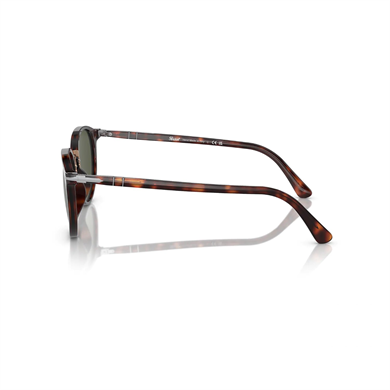 Persol PO 3210S 2431 51 Unisex Oval Kırçıllı Kahverengi Kemik Güneş Gözlüğü
