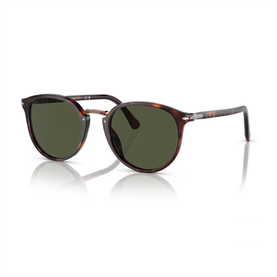 Persol PO 3210S 2431 51 Unisex Oval Kırçıllı Kahverengi Kemik Güneş Gözlüğü