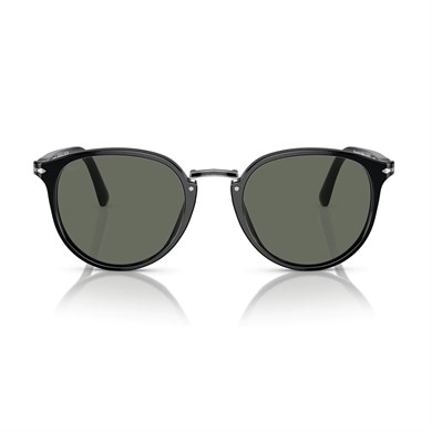 Persol PO 3210S 9531 54 Unisex Oval Siyah Kemik Güneş Gözlüğü