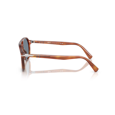 Persol PO 3235S 9656 55 Unisex Pilot Kırçıllı Kırmızı Kemik Güneş Gözlüğü