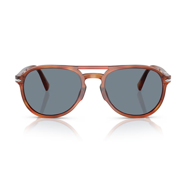 Persol PO 3235S 9656 55 Unisex Pilot Kırçıllı Kırmızı Kemik Güneş Gözlüğü