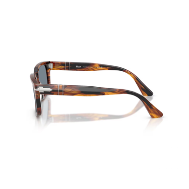 Persol PO 3272S 123556 53 Unisex Dikdörtgen Kırçıllı Kahverengi Kemik Güneş Gözlüğü