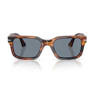 Persol PO 3272S 123556 53 Unisex Dikdörtgen Kırçıllı Kahverengi Kemik Güneş Gözlüğü