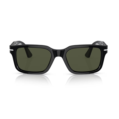 Persol PO 3272S 9531 55 Unisex Dikdörtgen Siyah Kemik Güneş Gözlüğü
