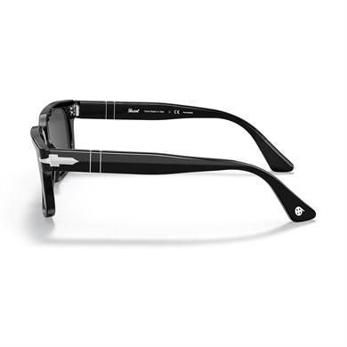 Persol PO 3272S 9548 55 Unisex Polarize Dikdörtgen Siyah Kemik Güneş Gözlüğü