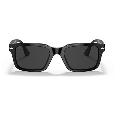 Persol PO 3272S 9548 55 Unisex Polarize Dikdörtgen Siyah Kemik Güneş Gözlüğü
