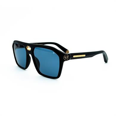 Philipp Plein SPP 072M 0700 57 Erkek Siyah Kare Güneş Gözlüğü