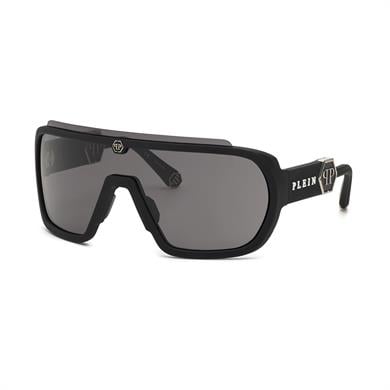 Philipp Plein SPP 078 06AA 99 Erkek Siyah Geometrik Güneş Gözlüğü