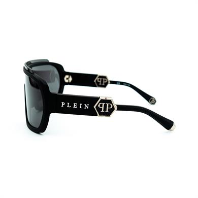 Philipp Plein SPP 078 06AA 99 Erkek Siyah Geometrik Güneş Gözlüğü