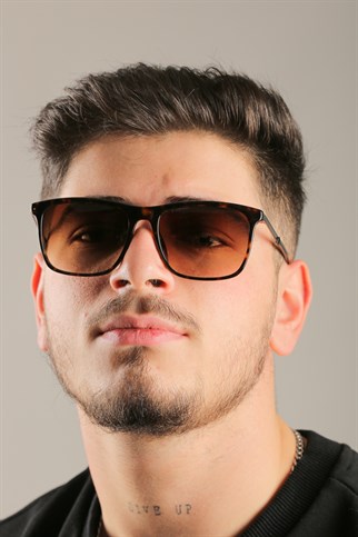 Police SPLA 56 0722 56 Erkek Kahverengi Dikdörtgen Güneş Gözlüğü