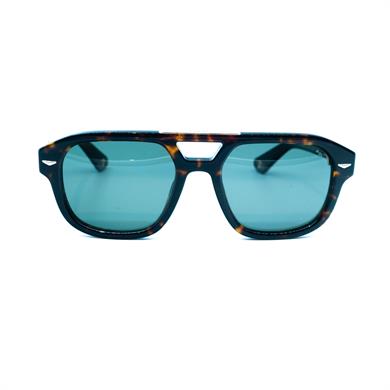 Police SPLL 9M 0722 55 Erkek Dikdörtgen Kırçıllı Kahverengi Kemik Güneş Gözlüğü