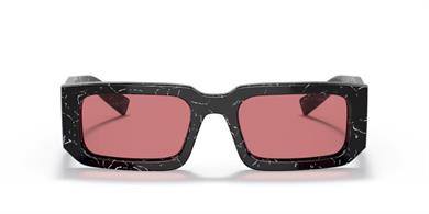 Prada PR 06YS 05W060 53 Kadın Dikdörtgen Siyah Kemik Güneş Gözlüğü