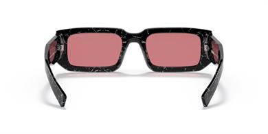 Prada PR 06YS 05W060 53 Kadın Dikdörtgen Siyah Kemik Güneş Gözlüğü